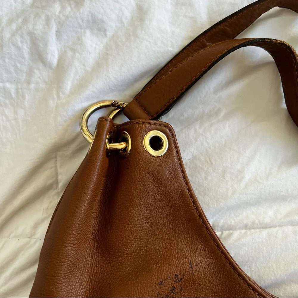 MICHAEL KORS | brown leather hobo